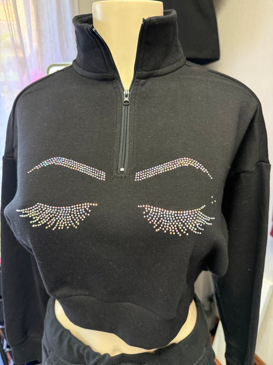 Midnight Cruise Crop Sweater