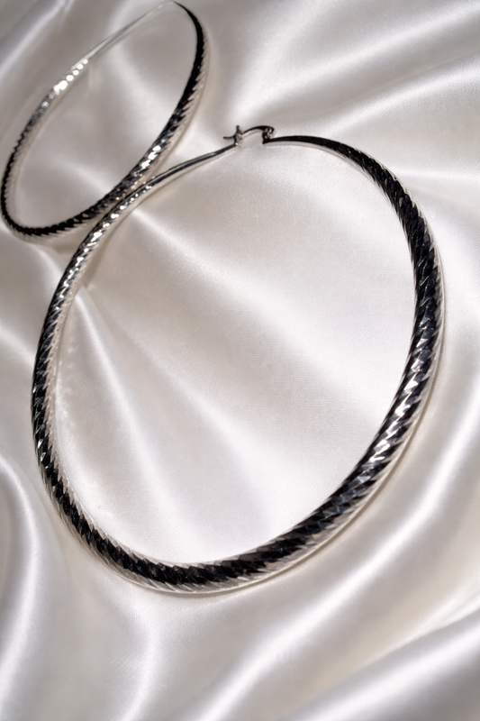 Diamond Cut Hoops
