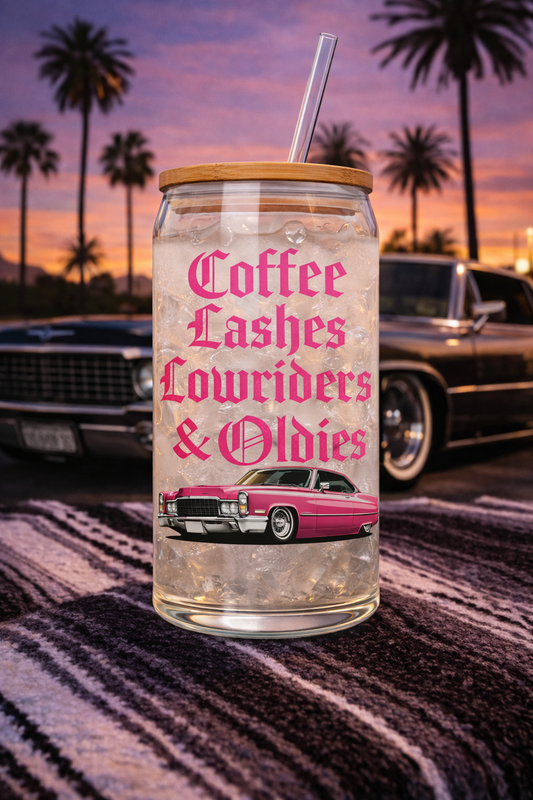 Coffee, Lashes, Lowriders & Oldies Cup